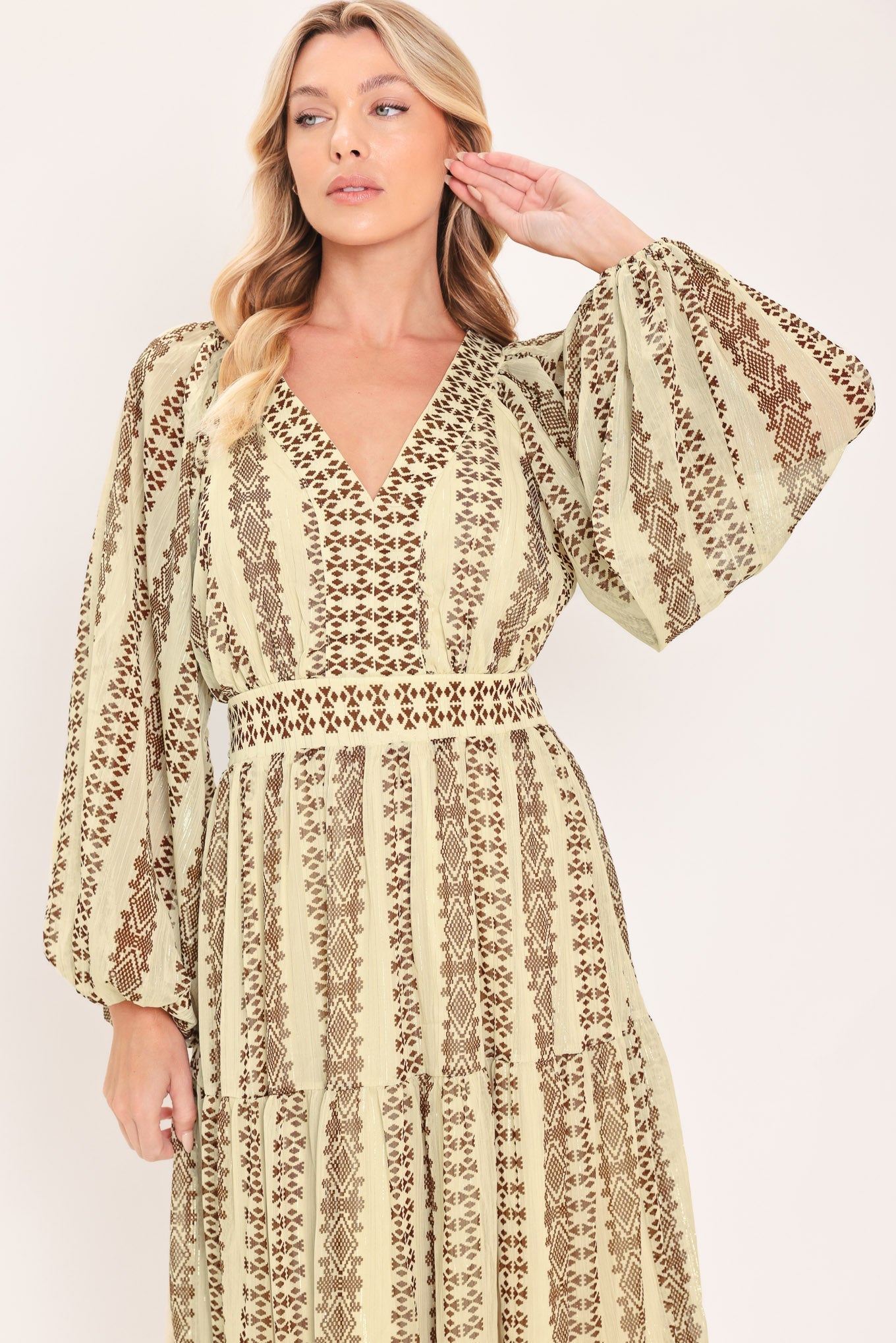 Tribal Whisper Midi Dress
