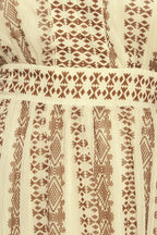TRIBAL WHISPER WOVEN MIDI DRESS