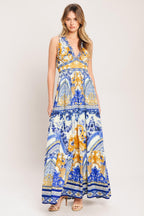 Azure Palazzo Maxi Dress