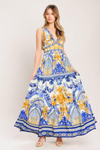 Azure Palazzo Maxi Dress