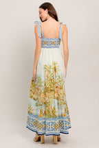 POSTCARD PERFECT WOVEN MAXI DRESS