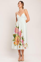 Poetic Bloom Midi Dress