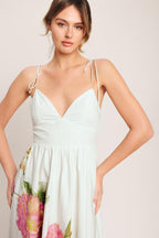 Poetic Bloom Midi Dress