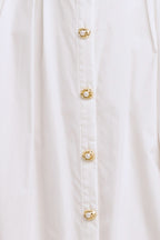 HEART OF WHITE WOVEN MIDI DRESS
