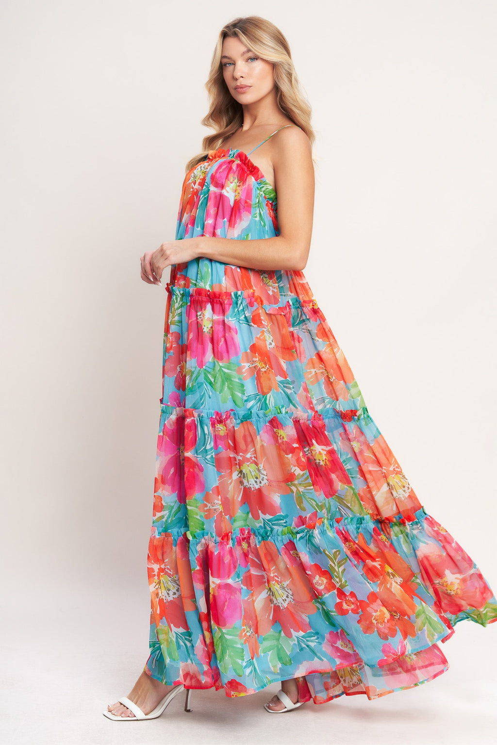 TROPICAL DAYDREAM WOVEN MAXI DRESS