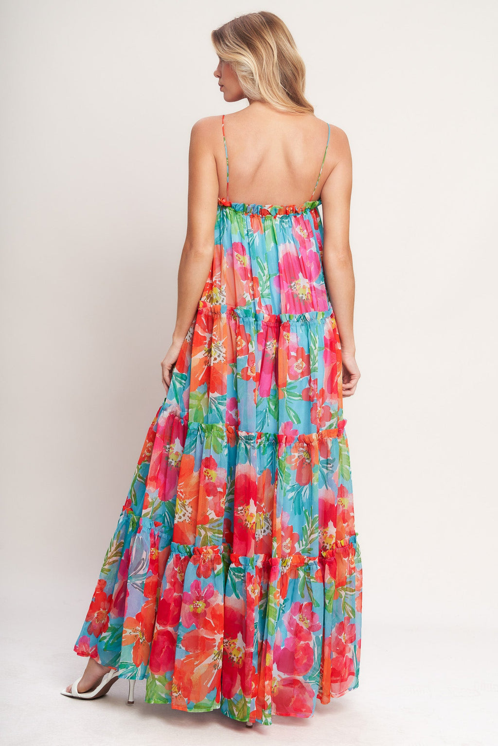 TROPICAL DAYDREAM WOVEN MAXI DRESS