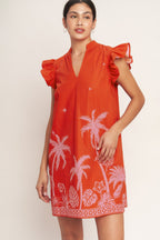 ISLAND STATE OF MIND WOVEN MINI DRESS