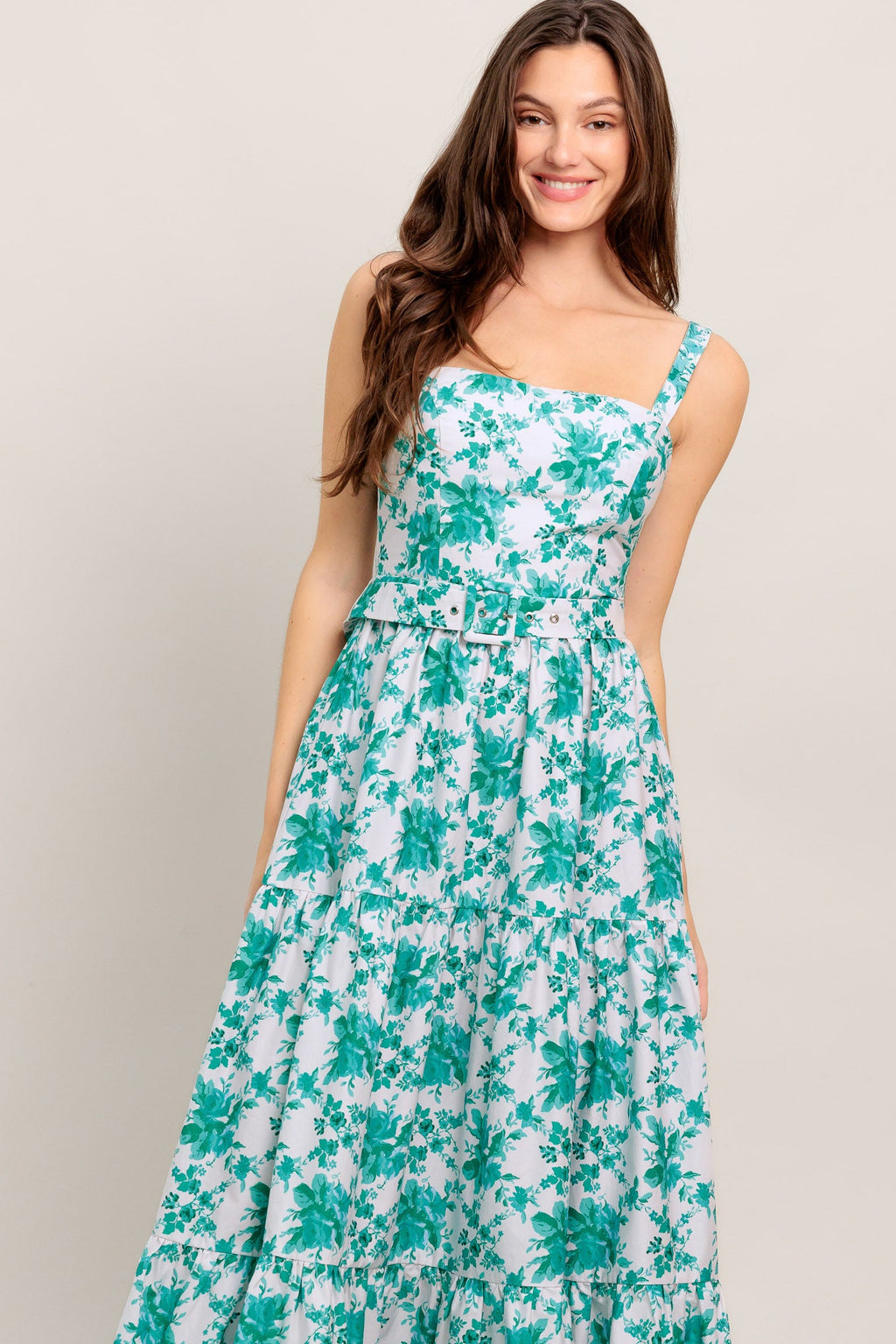 LOVE GROWS HERE WOVEN MAXI DRESS