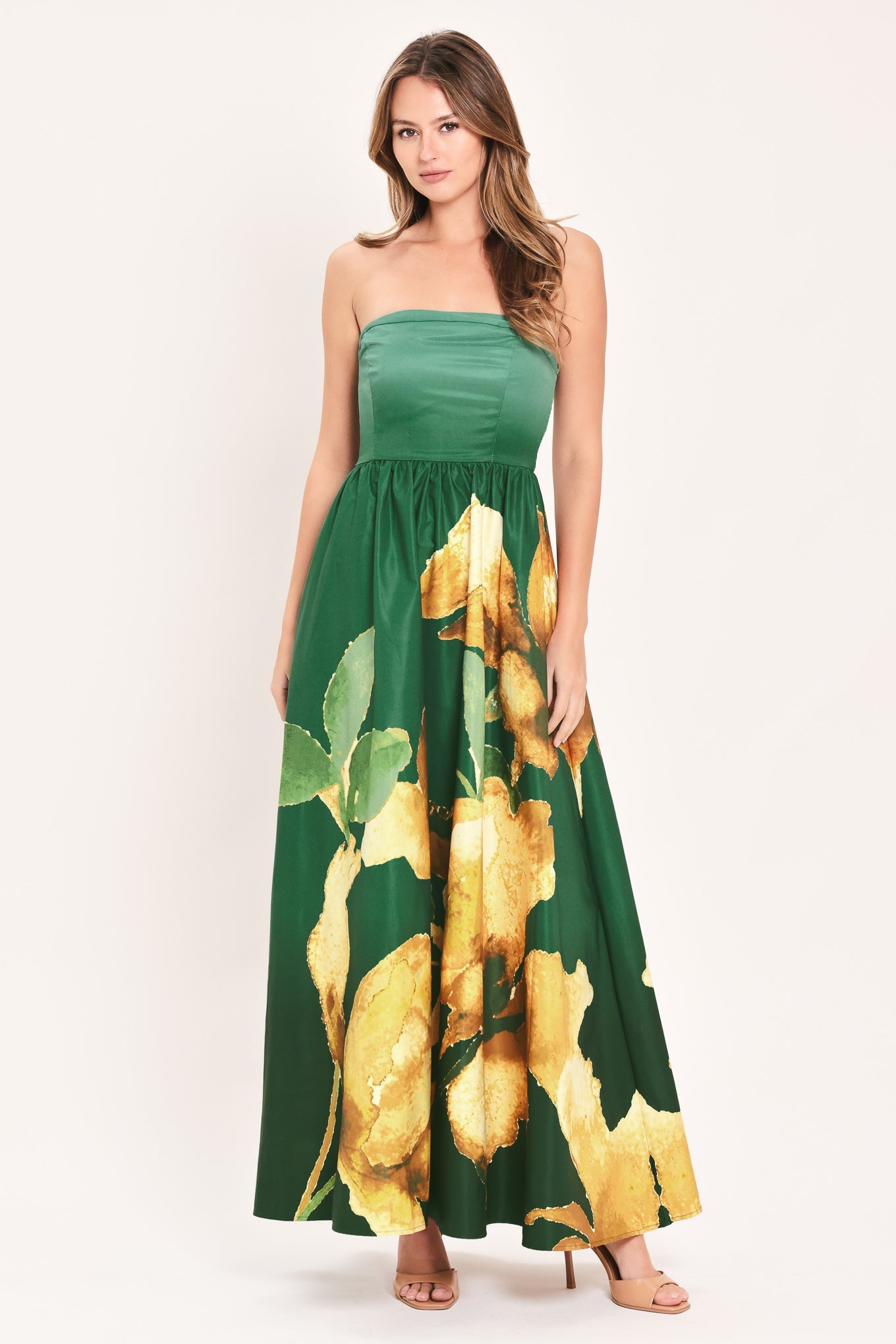 Golden Rose Afterglow Maxi Dress