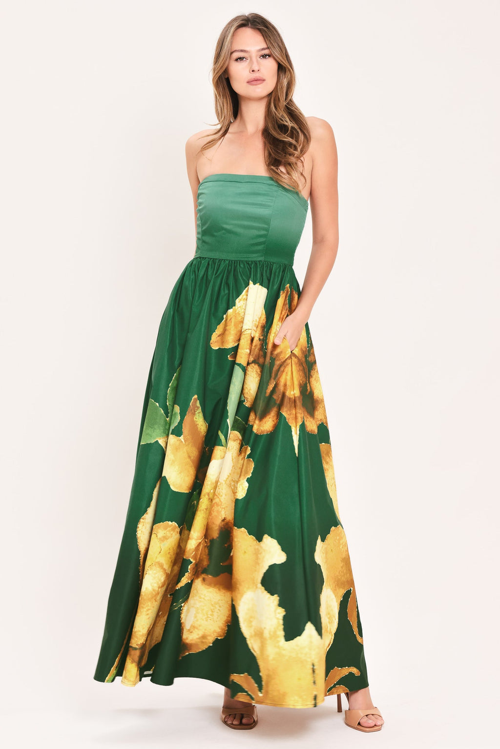 Golden Rose Afterglow Maxi Dress
