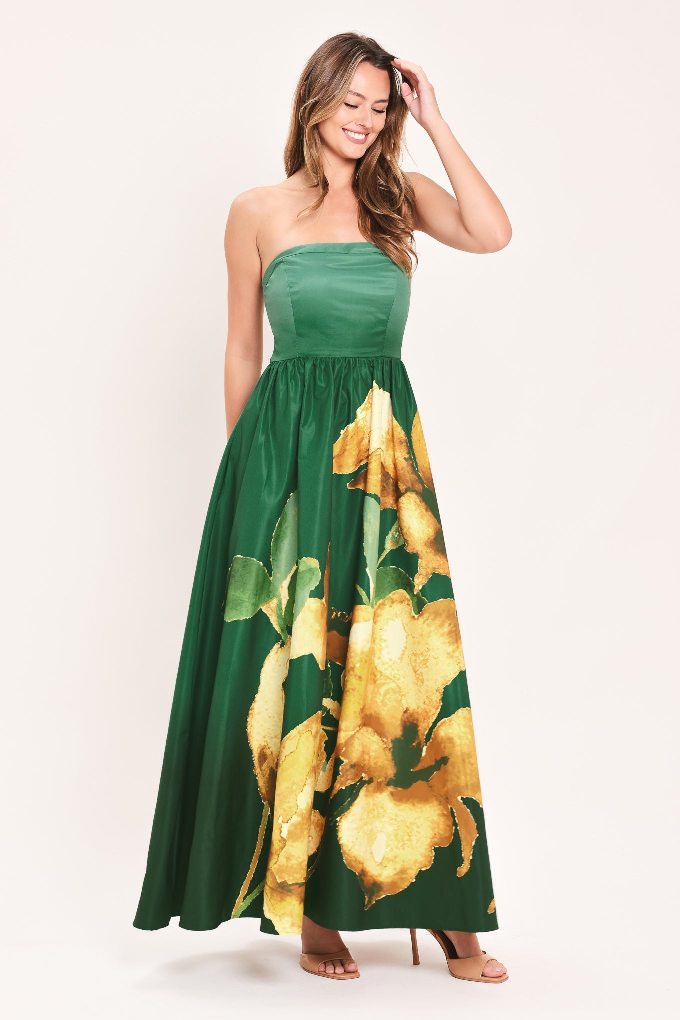 Golden Rose Afterglow Maxi Dress