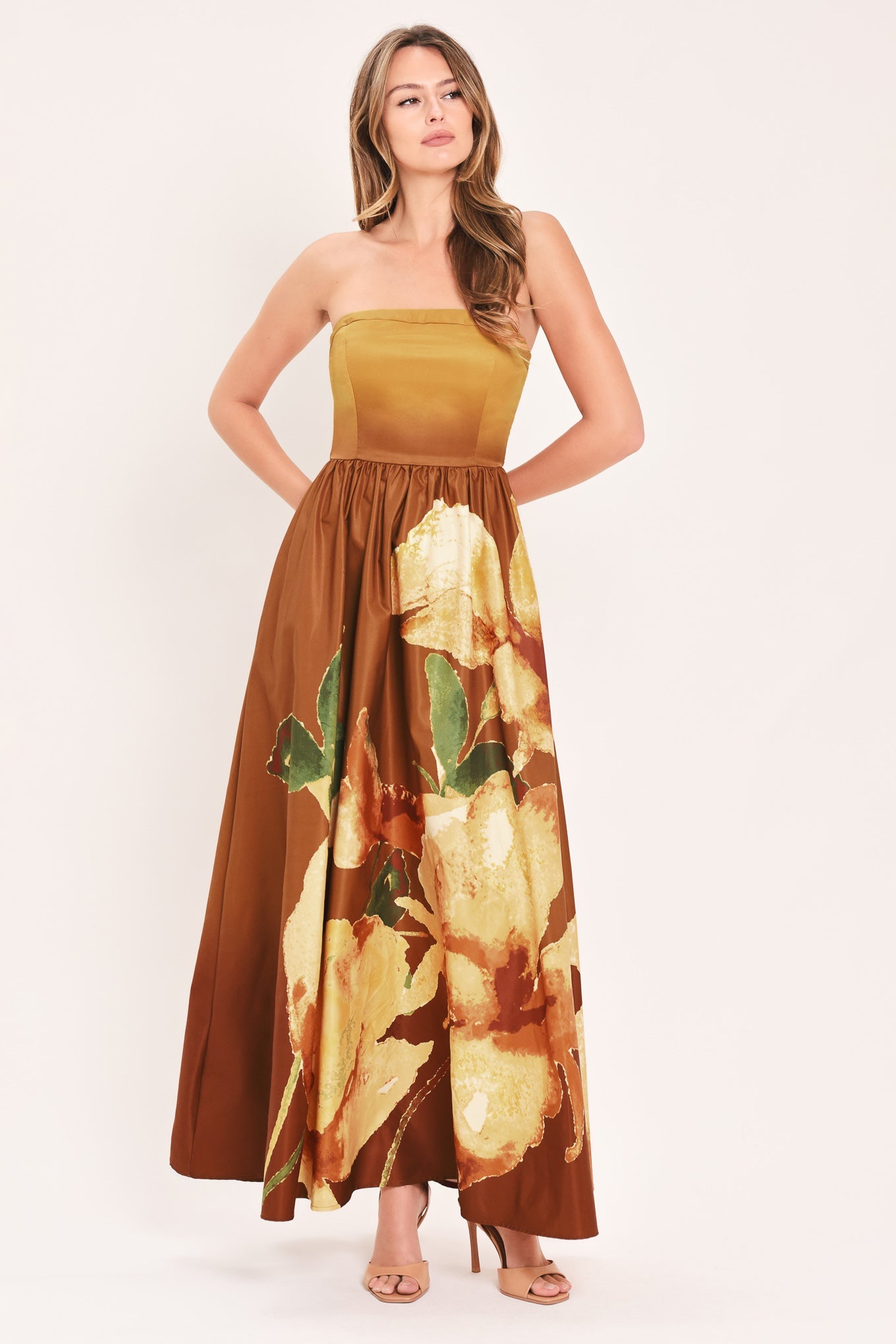 Golden Rose Afterglow Maxi Dress