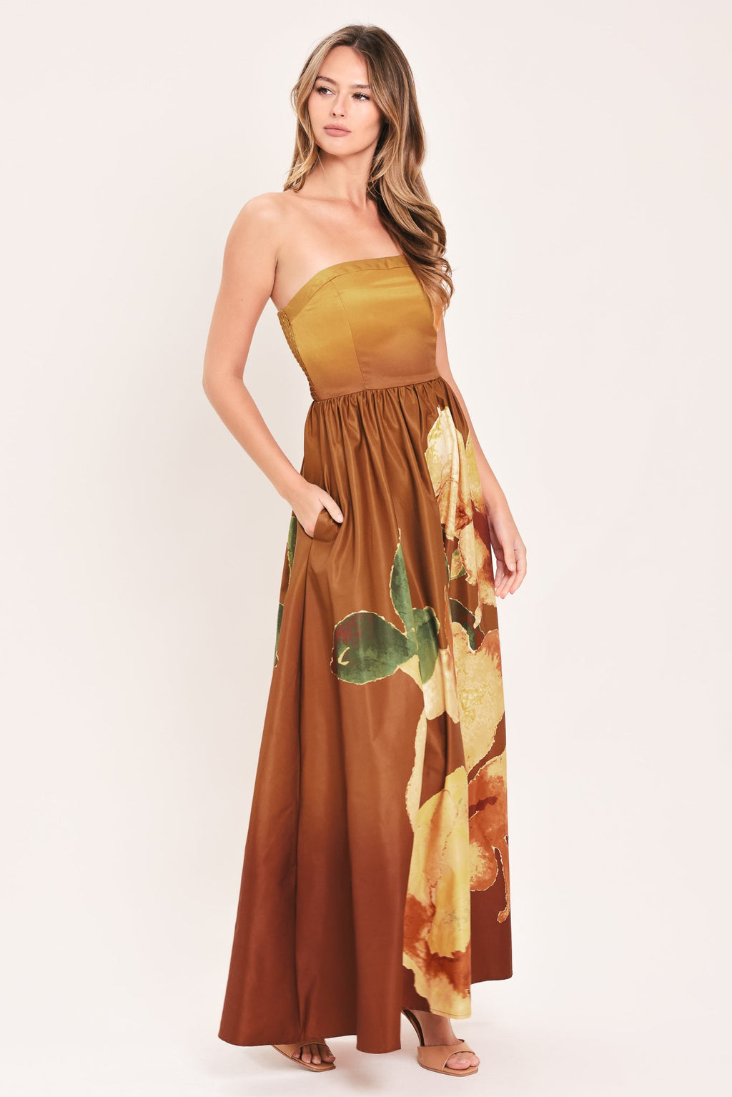 Golden Rose Afterglow Maxi Dress