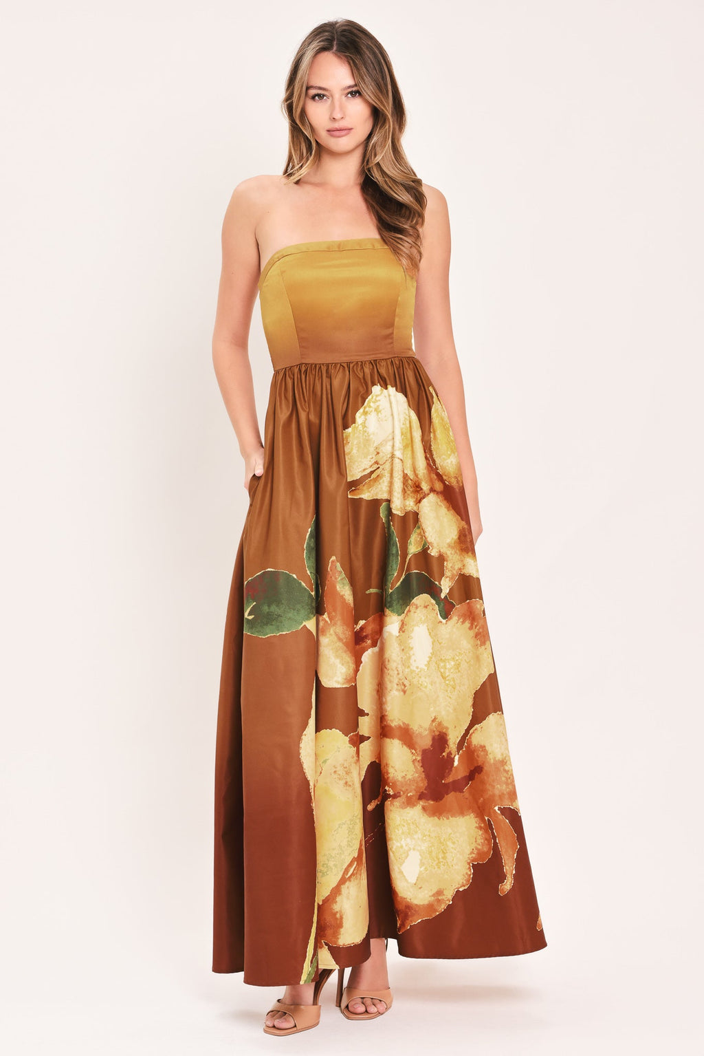 Golden Rose Afterglow Maxi Dress