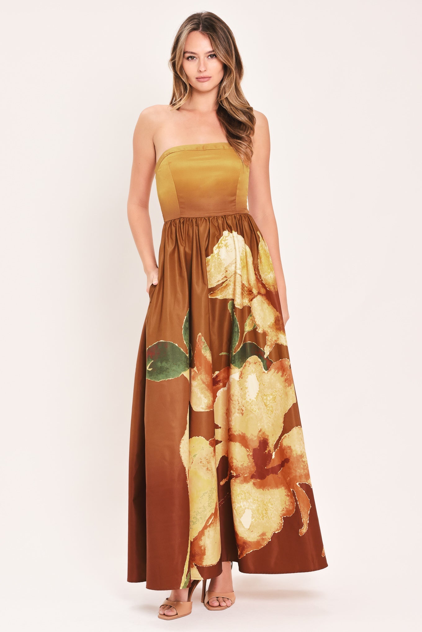 Golden Rose Afterglow Maxi Dress