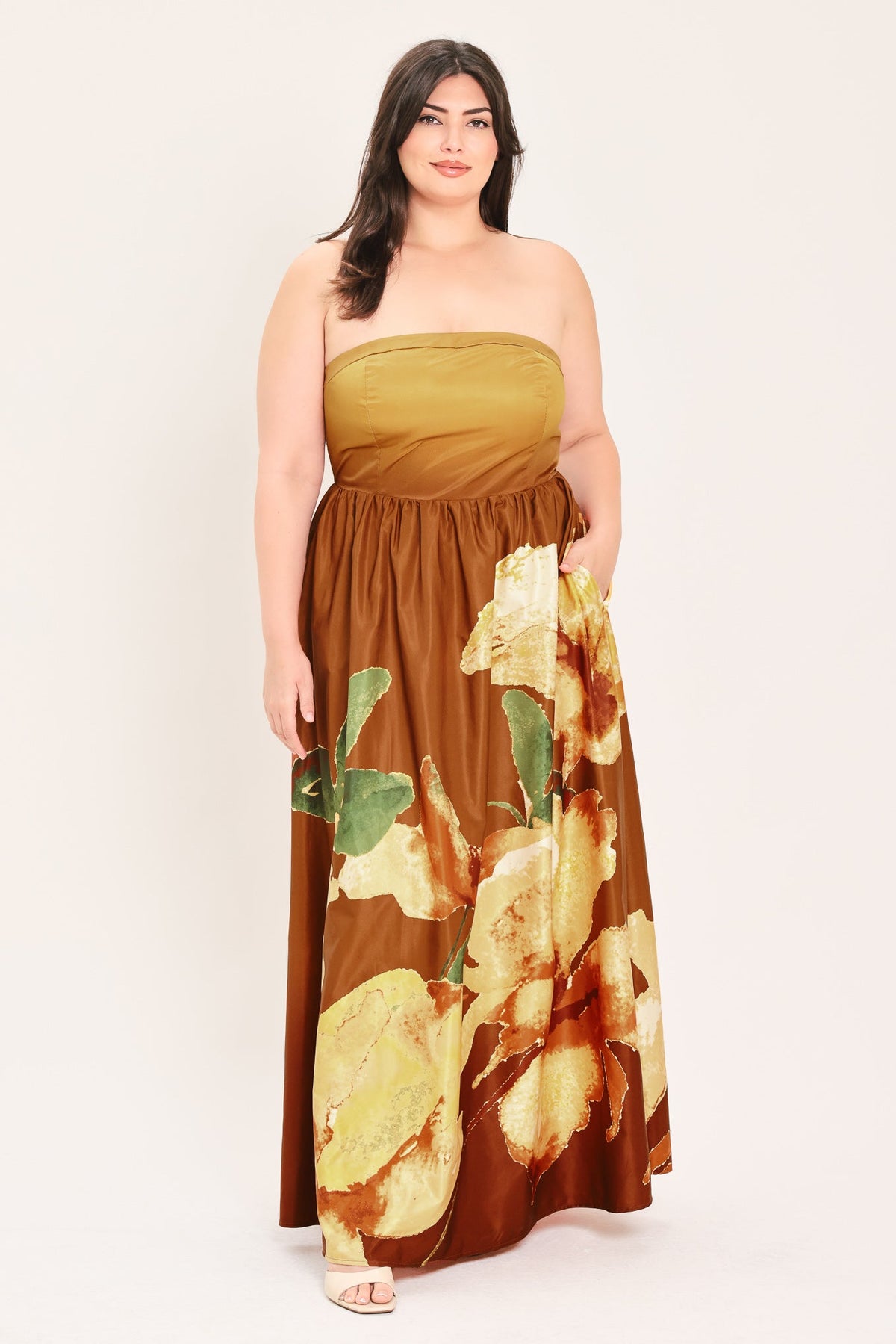Golden Rose Afterglow Maxi Dress