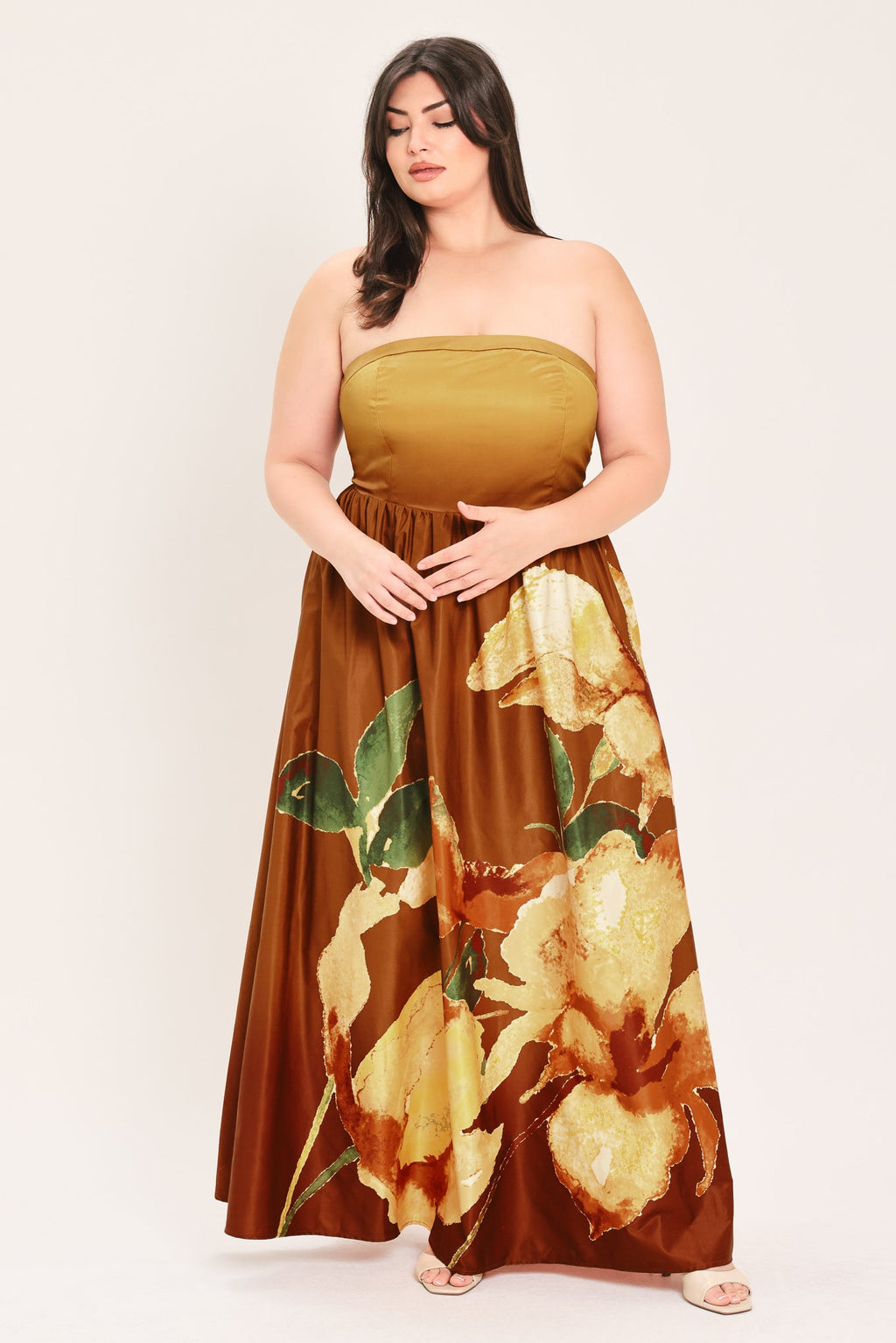 Golden Rose Afterglow Maxi Dress
