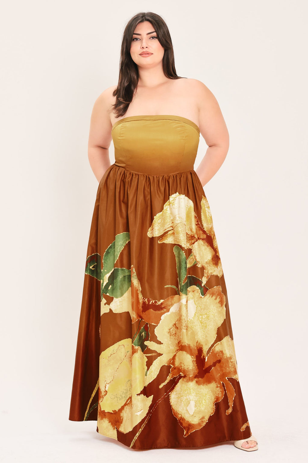Golden Rose Afterglow Maxi Dress