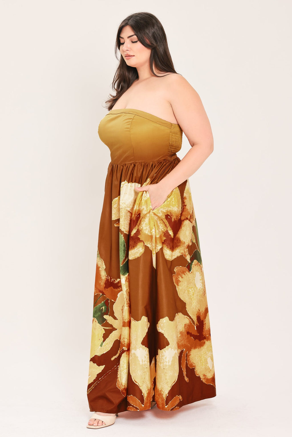 Golden Rose Afterglow Maxi Dress