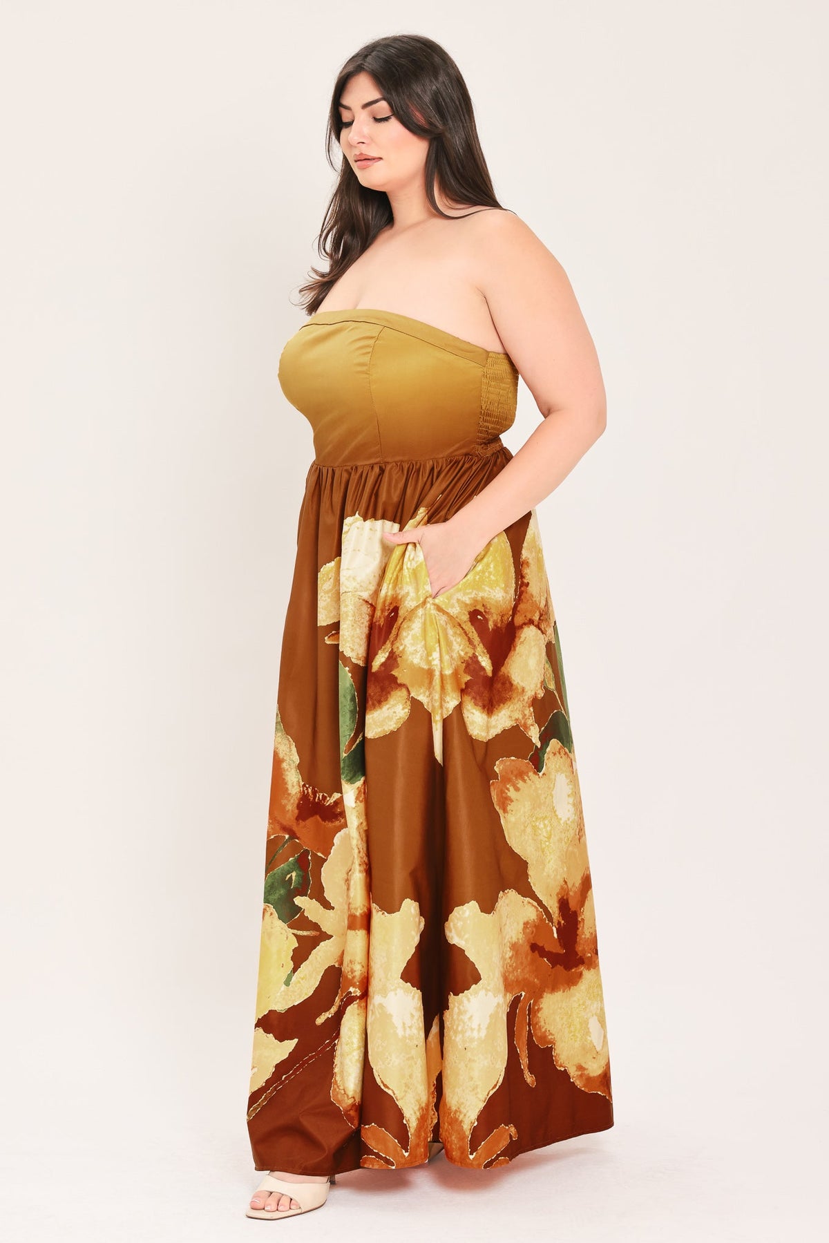 Golden Rose Afterglow Maxi Dress