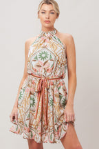 SOFT VOYAGE WOVEN MINI DRESS