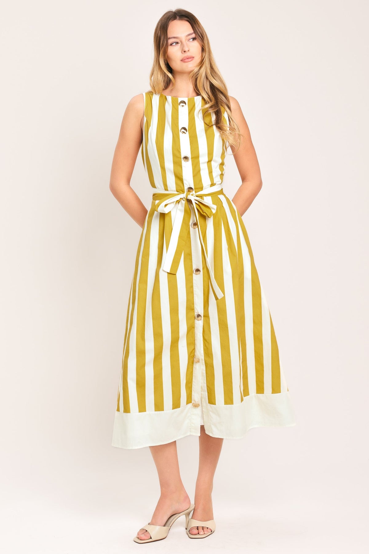 Sunshine Stripe Midi Dress