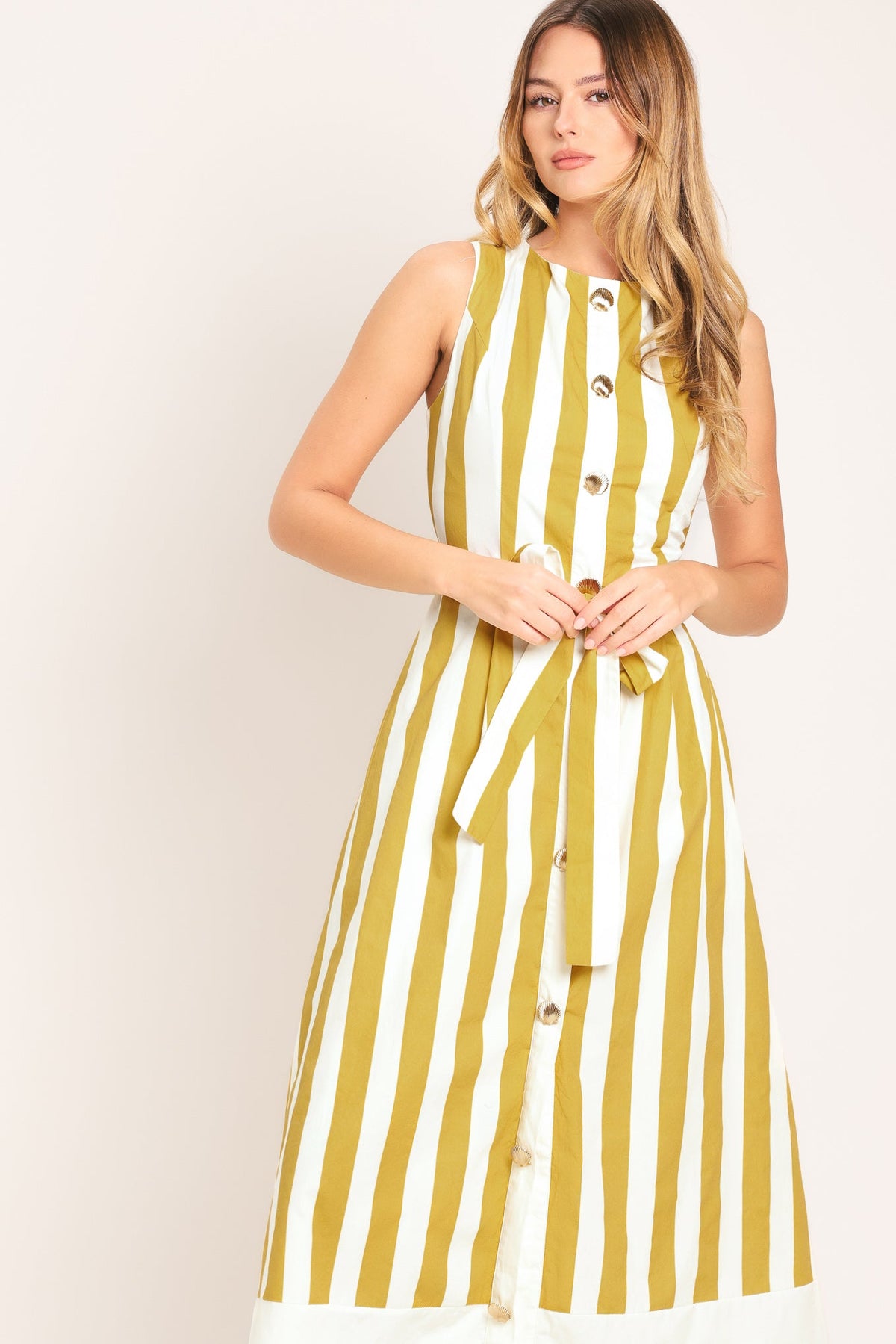 Sunshine Stripe Midi Dress