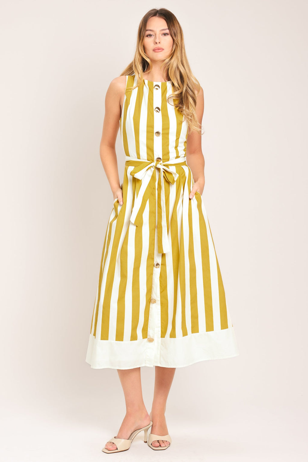 Sunshine Stripe Midi Dress