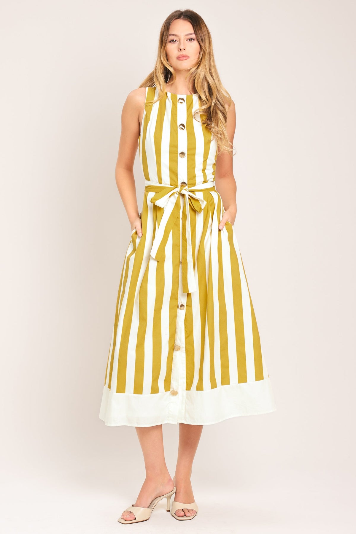 Sunshine Stripe Midi Dress