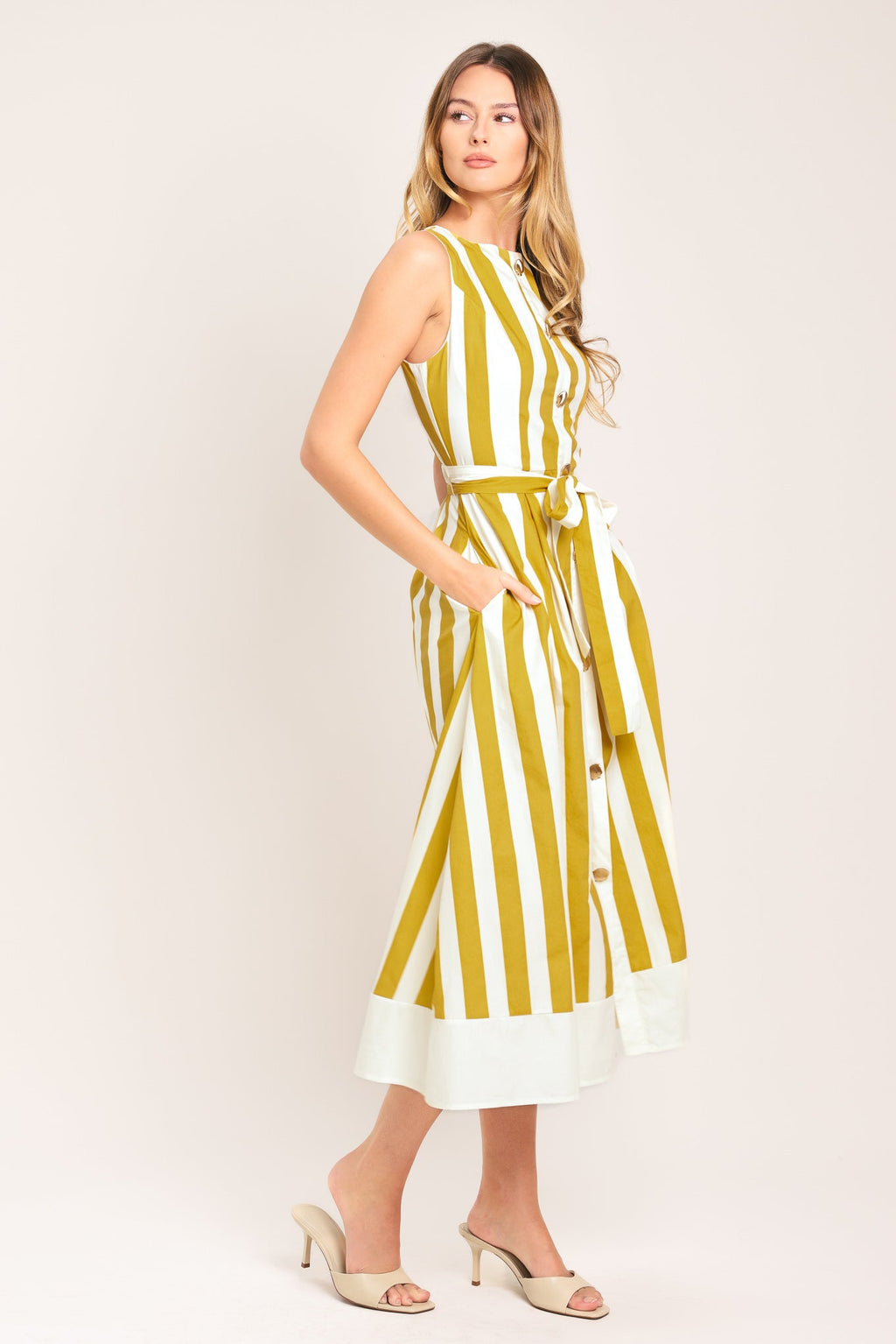 Sunshine Stripe Midi Dress