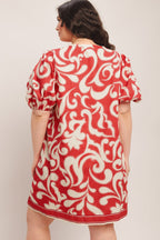 STRAIGHT & STRONG WOVEN MINI DRESS