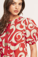 STRAIGHT & STRONG WOVEN MINI DRESS
