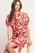 Straight & Strong Woven Mini Dress