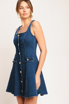 URBAN POLISH DENIM MINI DRESS