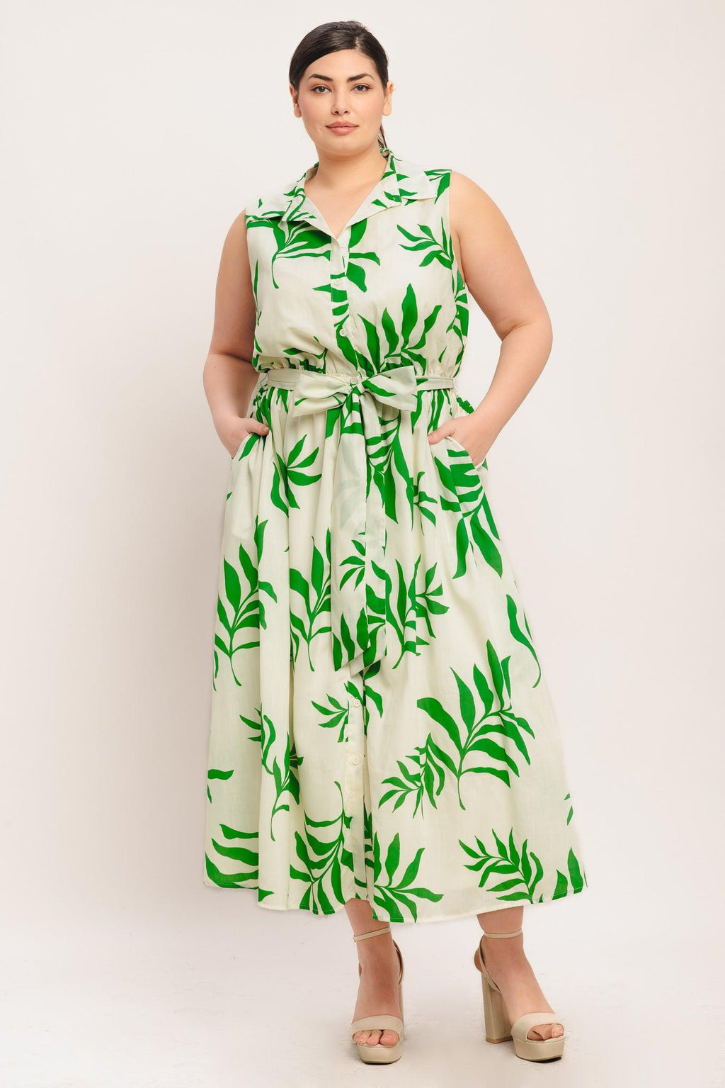 Green Daydream Midi Dress