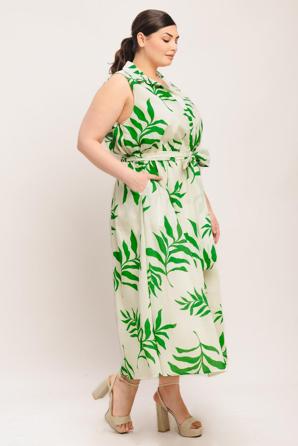 Green Daydream Midi Dress
