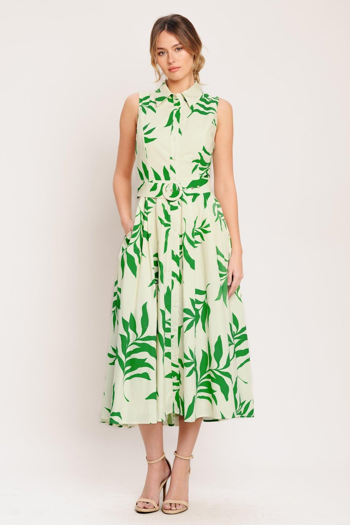 Green Daydream Midi Dress