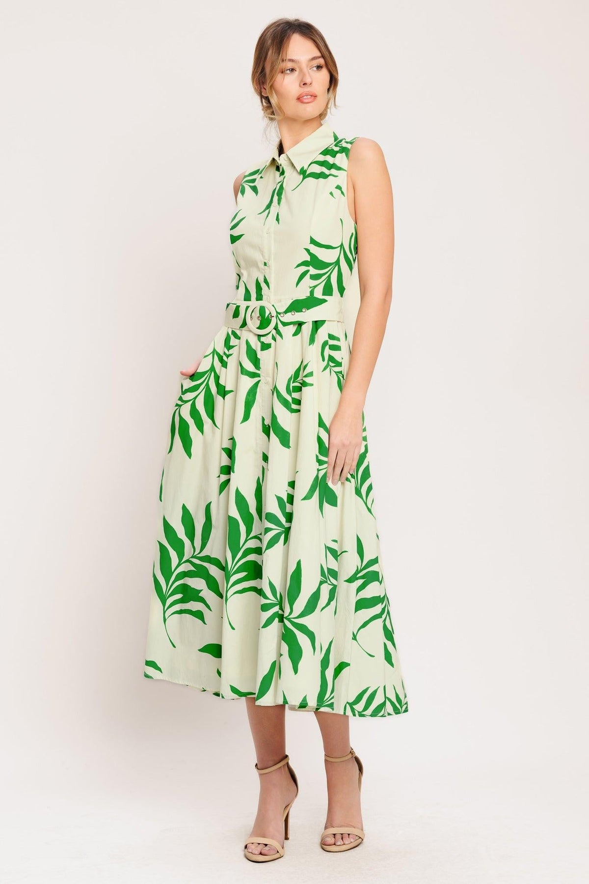 Green Daydream Midi Dress