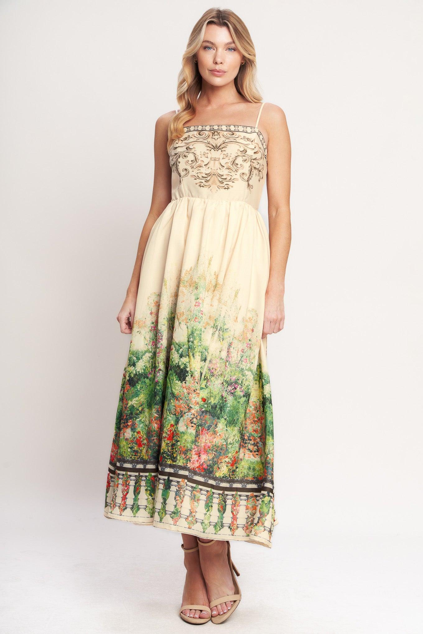 Heirloom Border Midi Dress