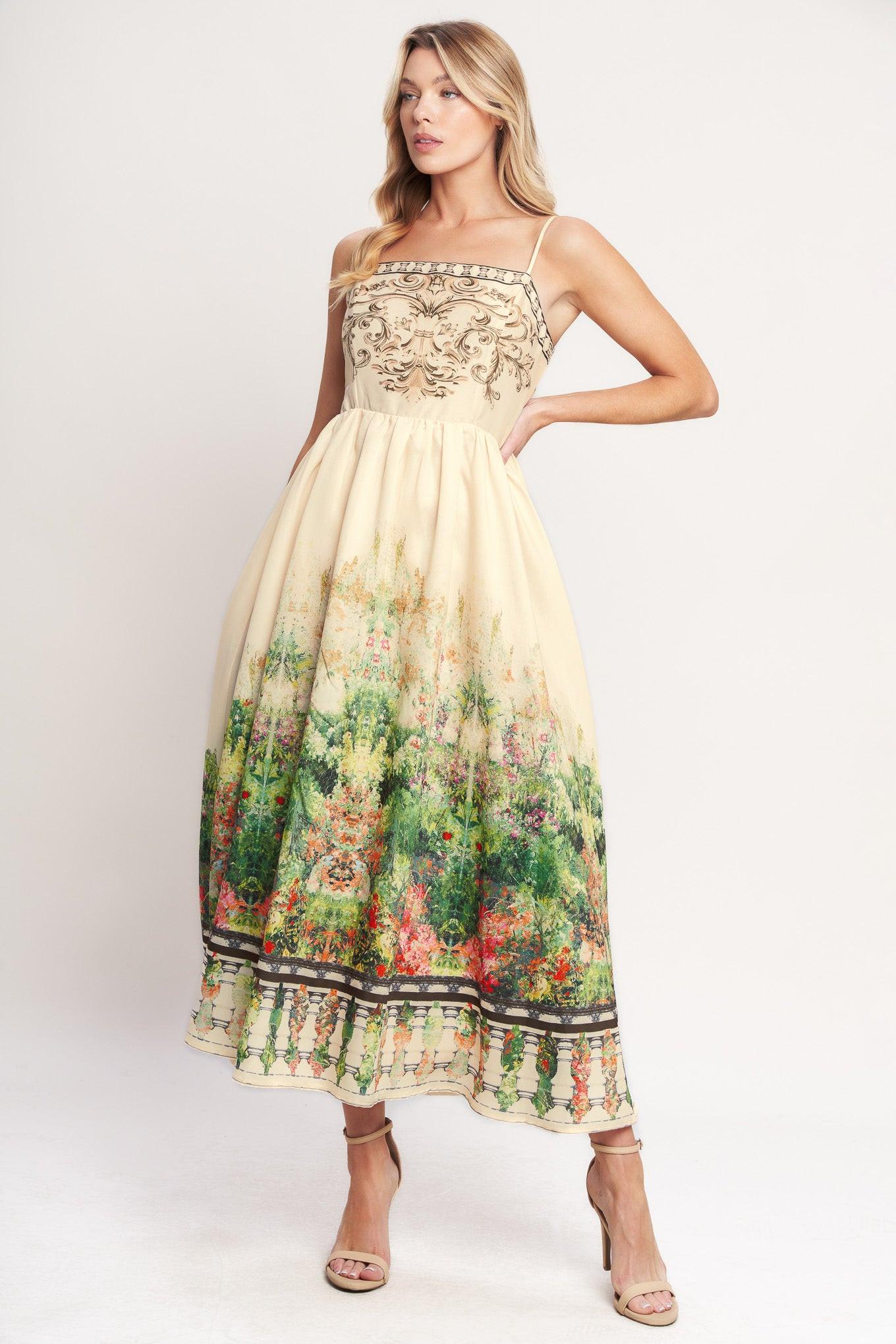 Heirloom Border Midi Dress