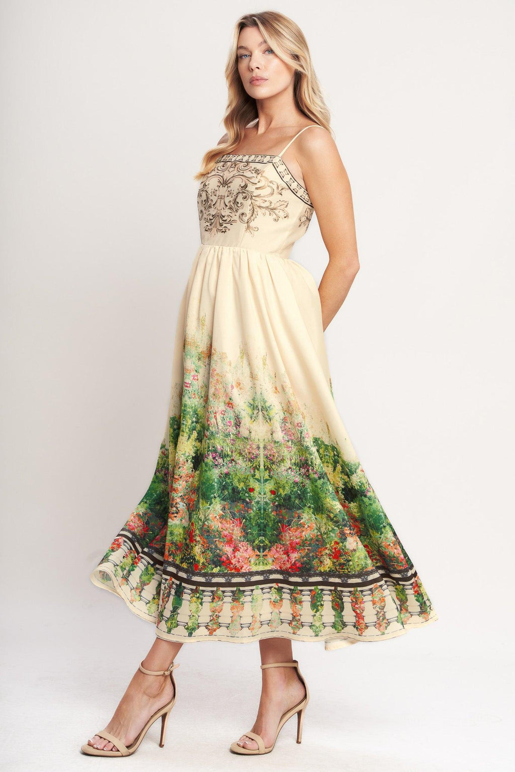 Heirloom Border Midi Dress