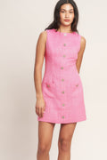 MAIN CHARACTER MOMENT TWEED MINI DRESS