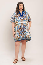 MEDITERRANEAN SOUL WOVEN MINI DRESS