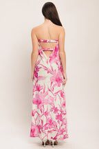 SOFT ROSE ESCAPE WOVEN ANKLE DRESS