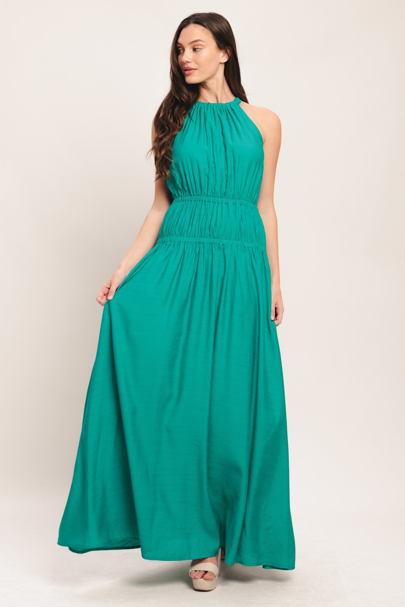 RIVER WALK WOVEN MAXI DRESS