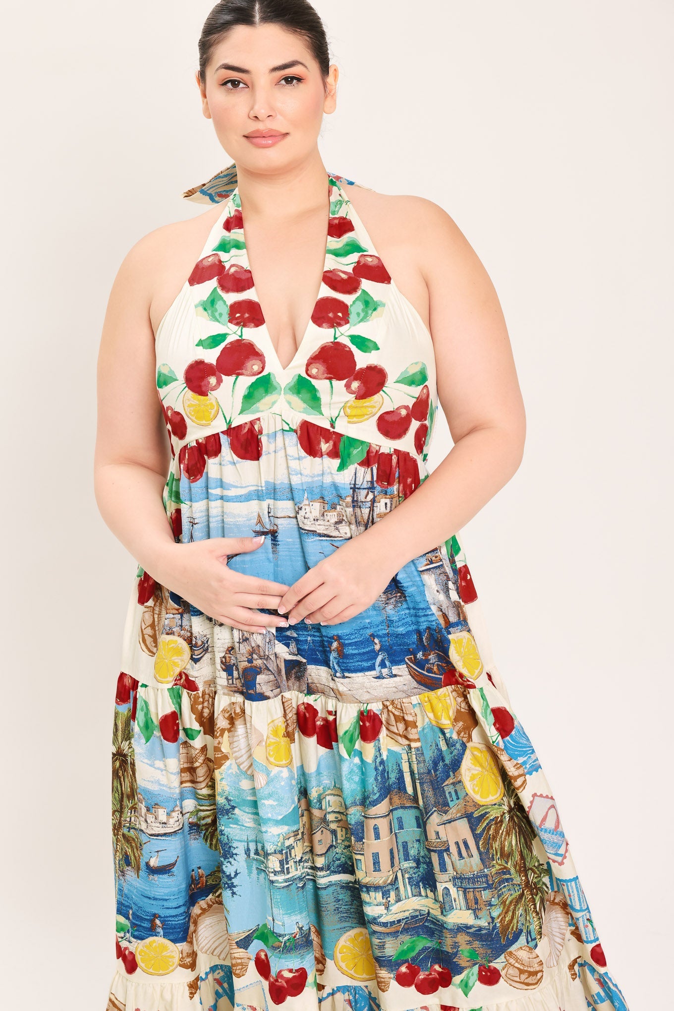 Italian Riviera Dream Woven Maxi Dress
