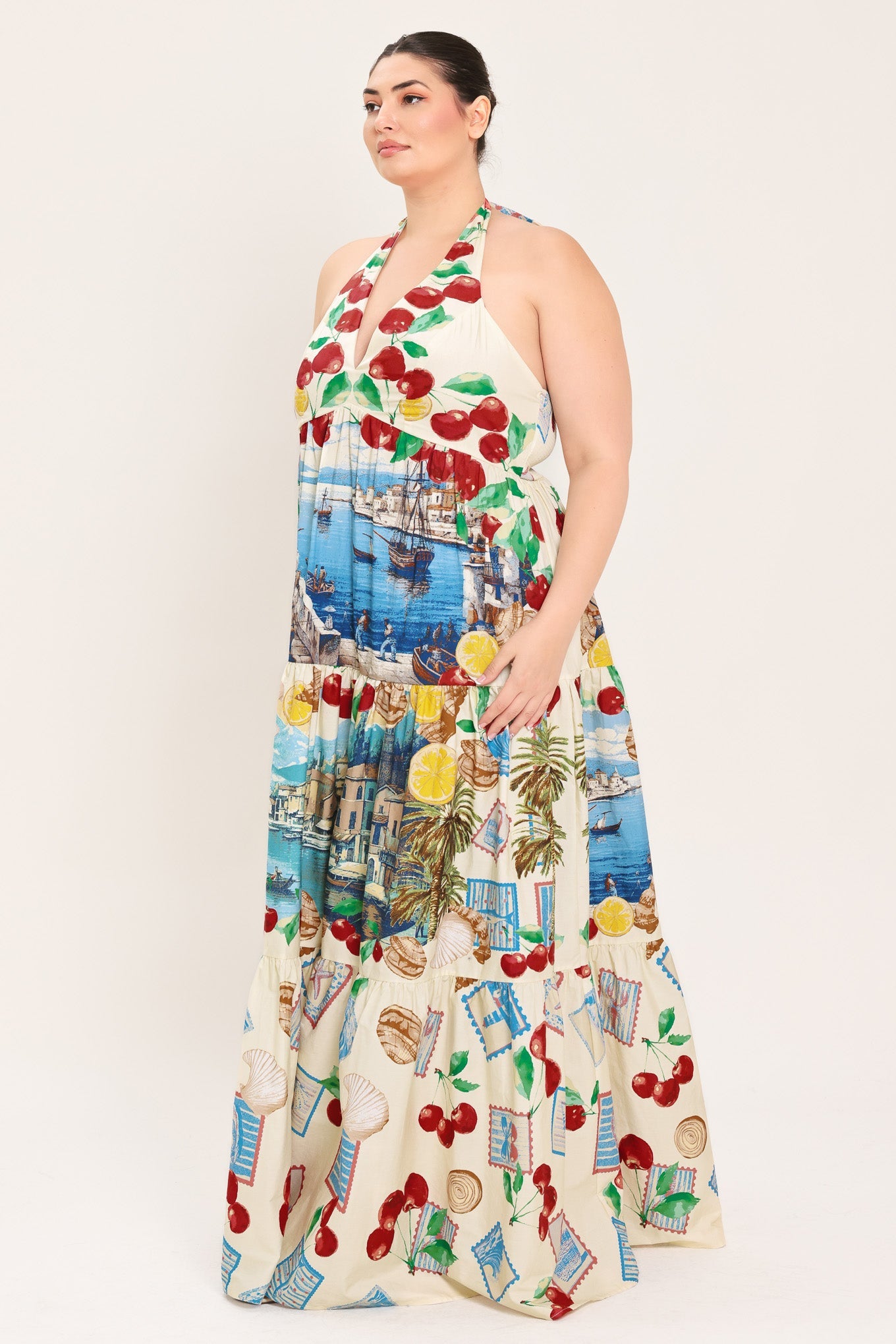 Italian Riviera Dream Woven Maxi Dress
