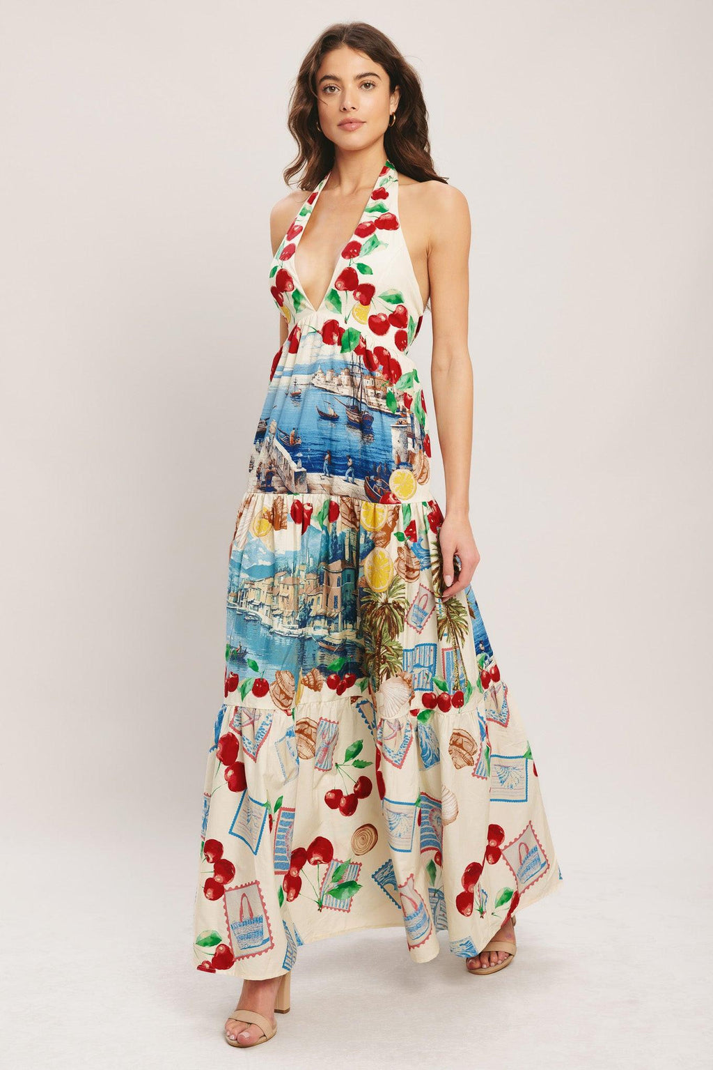 Italian Riviera Dream Woven Maxi Dress