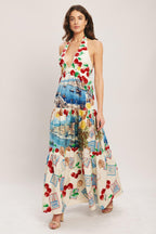 Italian Riviera Dream Woven Maxi Dress