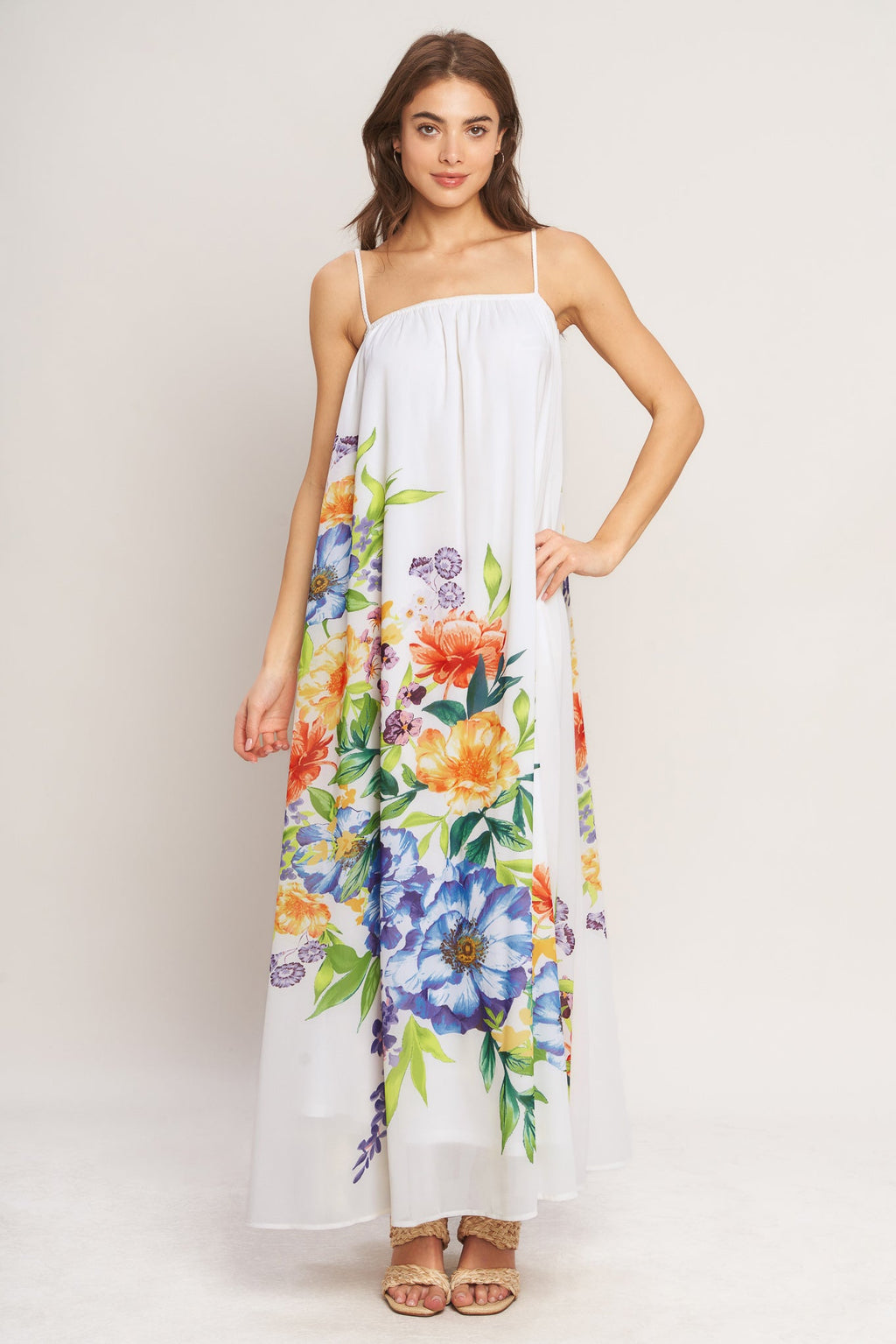 GARDEN AIR WOVEN ANKLE DRESS